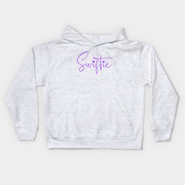 Swiftie - Purple Kids Hoodie by SwiftLyrics